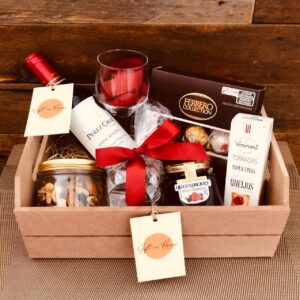 CESTA DE VINHO PASSIONE